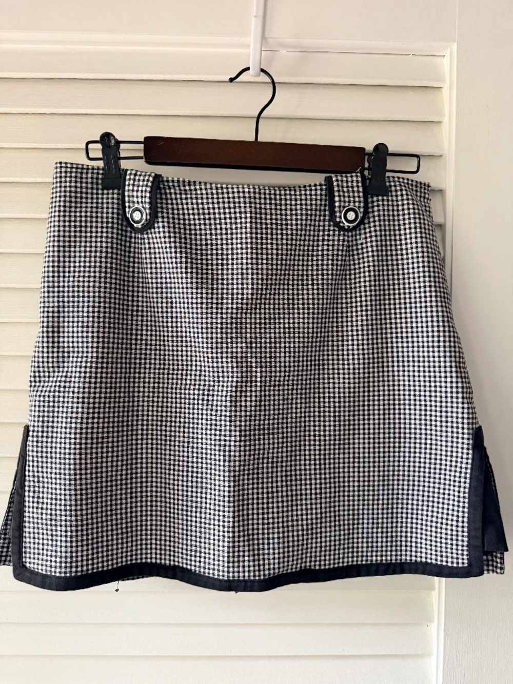 Requirements Petite 10P Gingham Plaid Skort Mini Skirt Y2K Preppy Academia